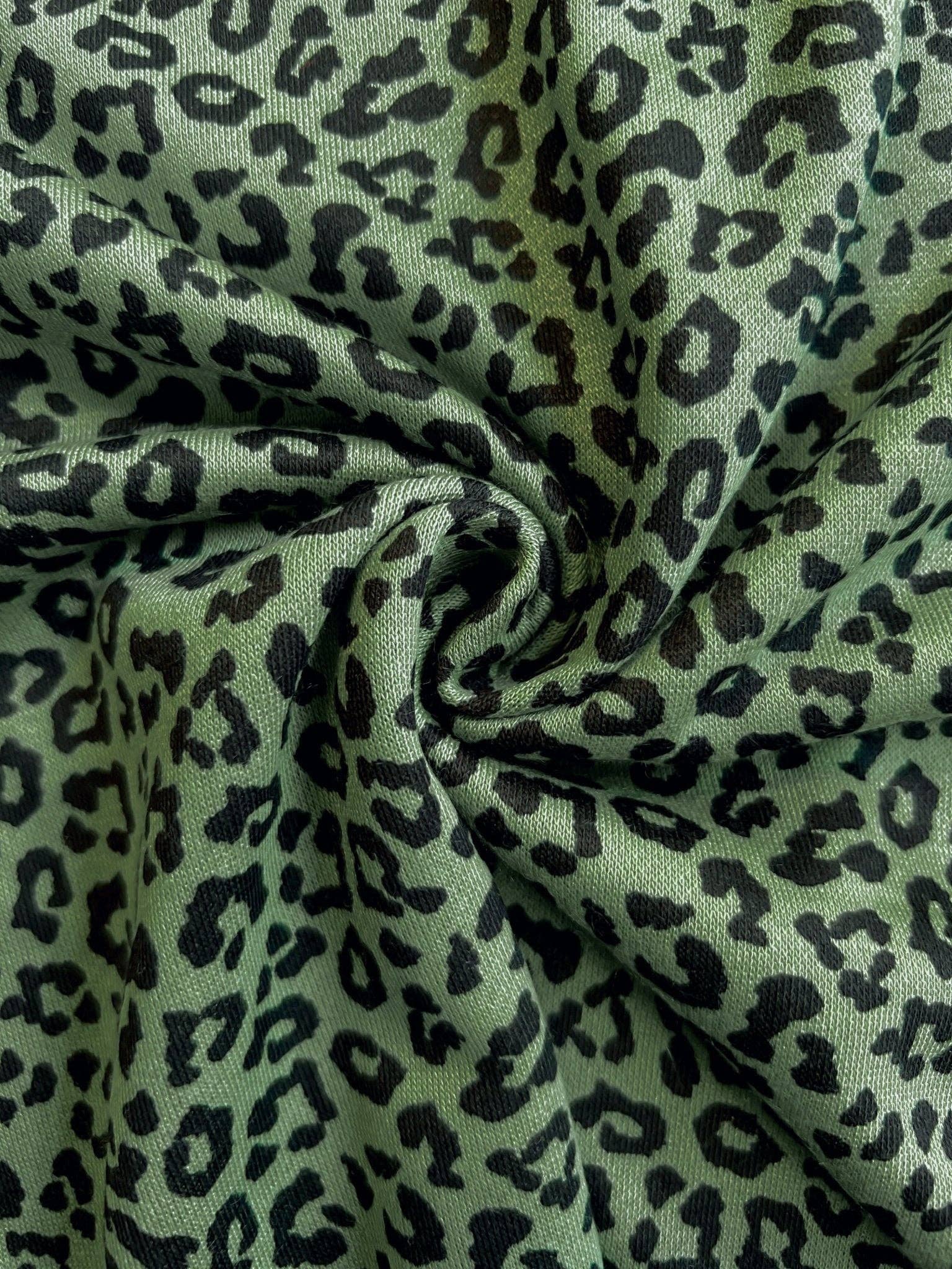 Ribbed Two Piece Leopard Set with Raw Hem Shorts