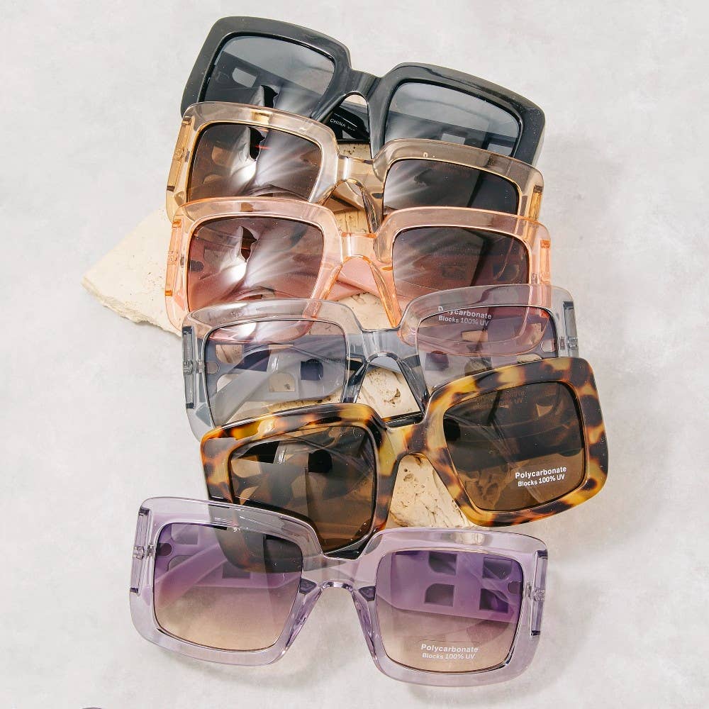 Chunky Square Frame Sunglasses