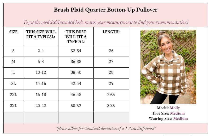 Brody Brushed Plaid Pullover Button-Up