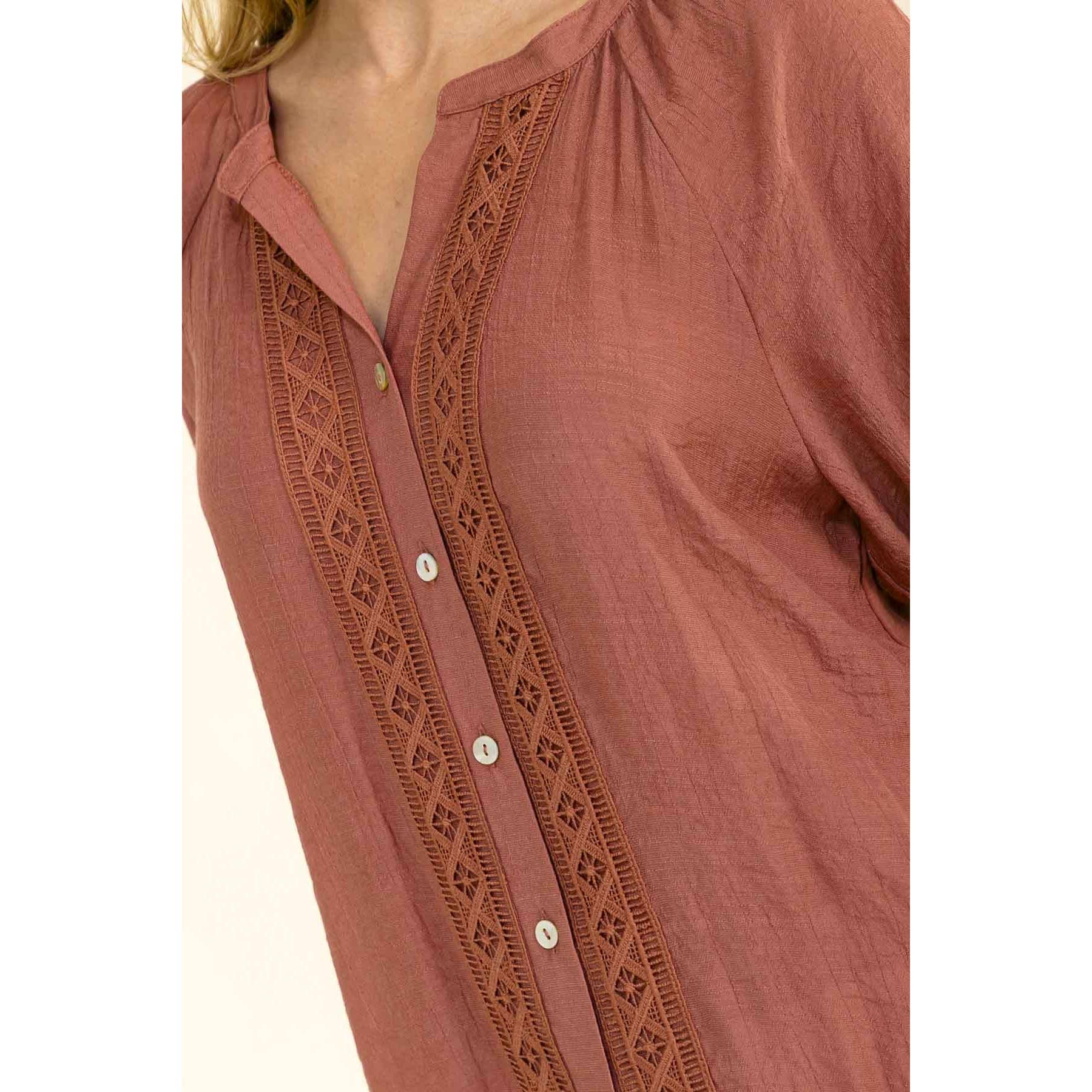 Button Down Crochet Shirt