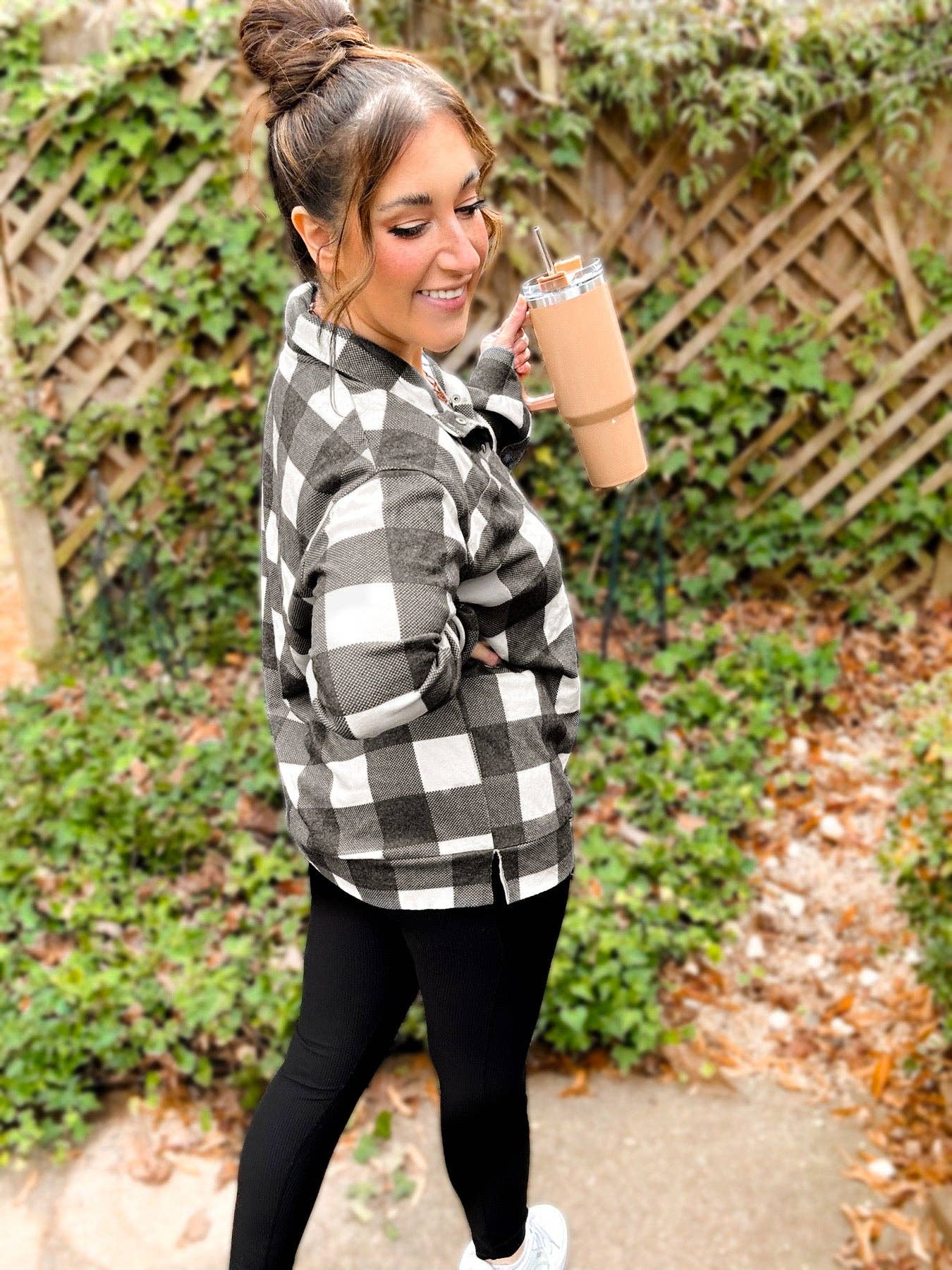 Brody Brushed Plaid Pullover Button-Up