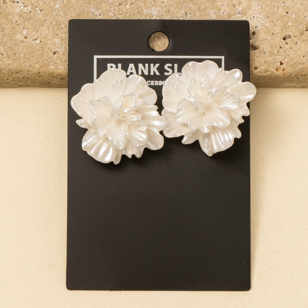Cluster Flower Studs Acrylic Design