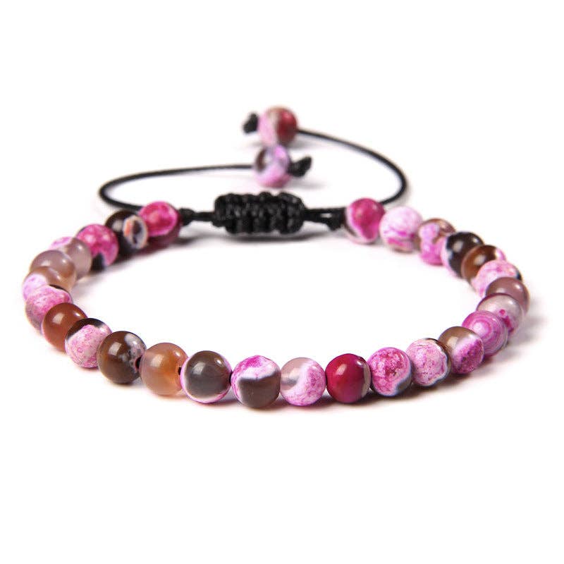 Natural Stone Hand Woven Stretch Bracelets