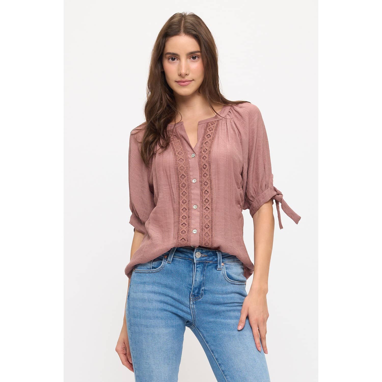 Button Down Crochet Shirt