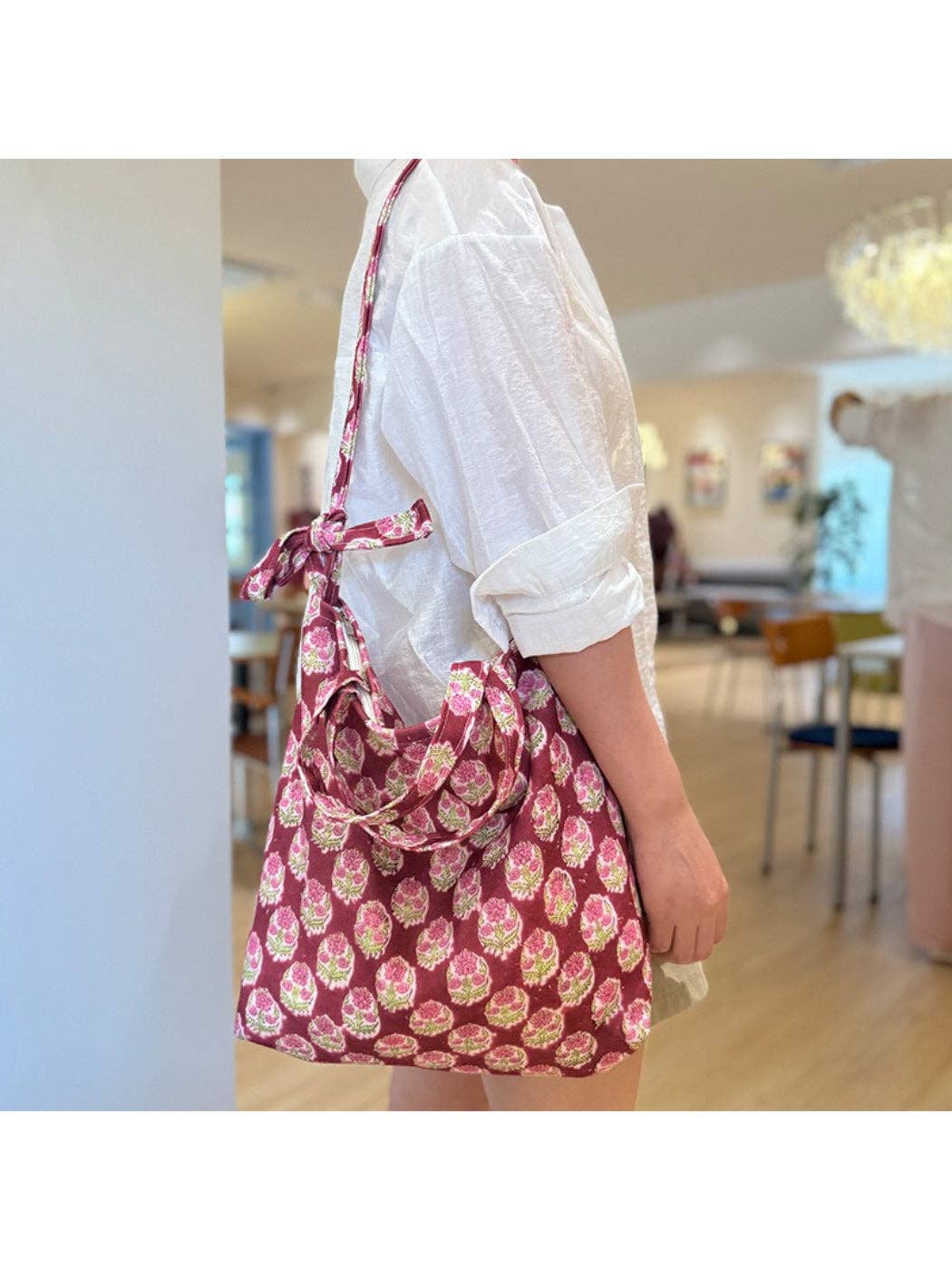 Knotted Handle Tote Bag