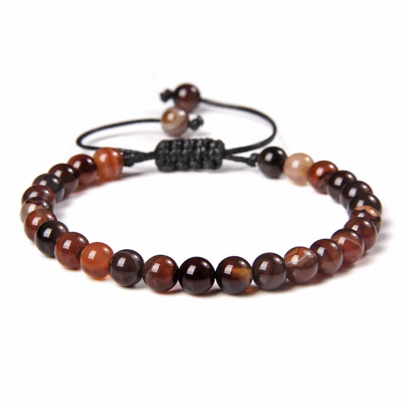 Natural Stone Hand Woven Stretch Bracelets