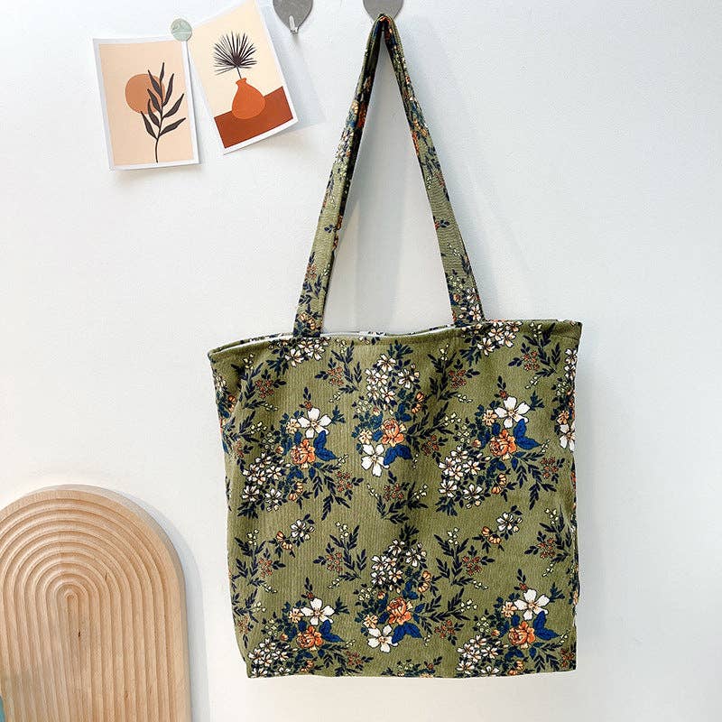 Floral Shoulder Bag with Elegant Detail