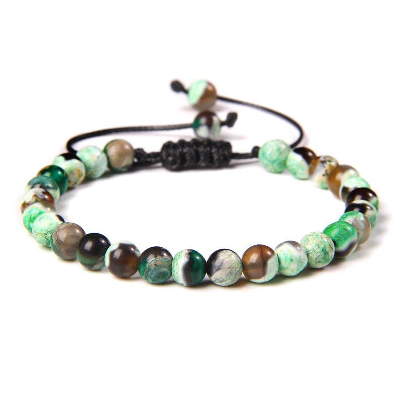 Natural Stone Hand Woven Stretch Bracelets
