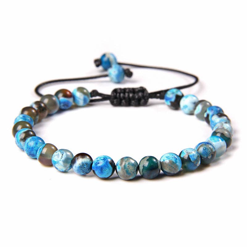 Natural Stone Hand Woven Stretch Bracelets