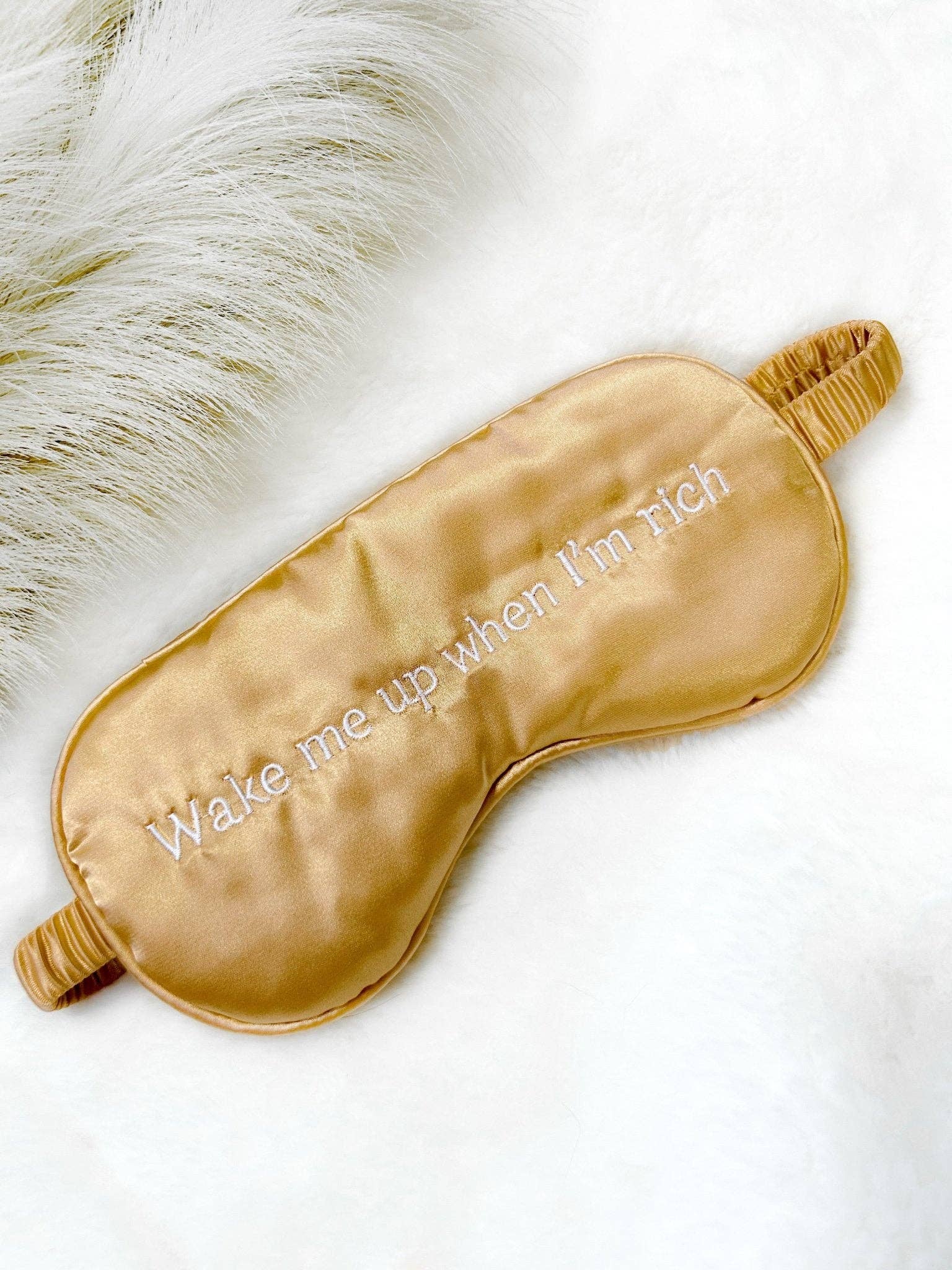 Wake Me Up When I’m Rich Satin Mask