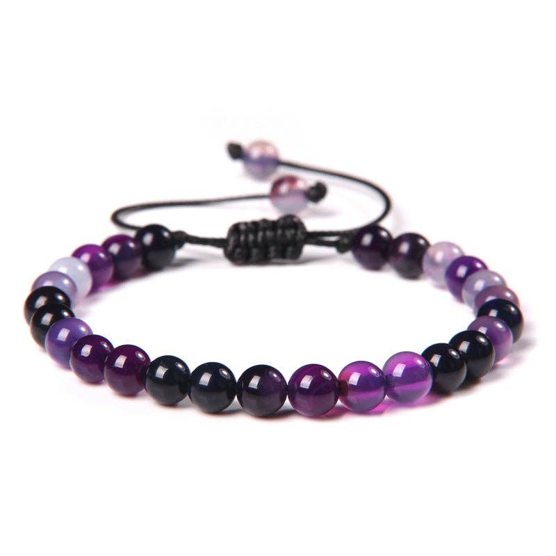 Natural Stone Hand Woven Stretch Bracelets