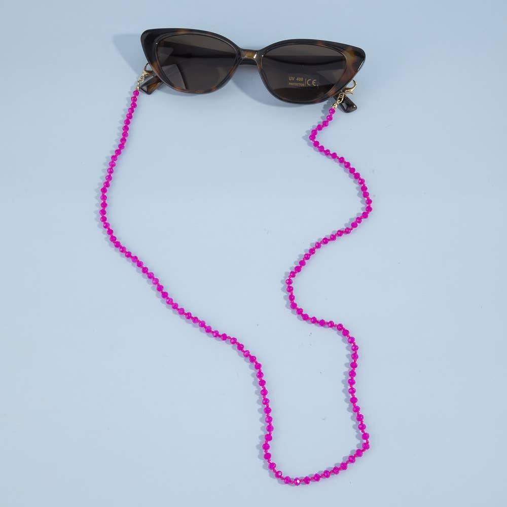 Faceted Crystal Bead Sunglass Chain Lanyard