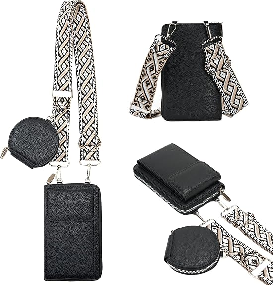 Cellphone Bag with Embroidered Strap