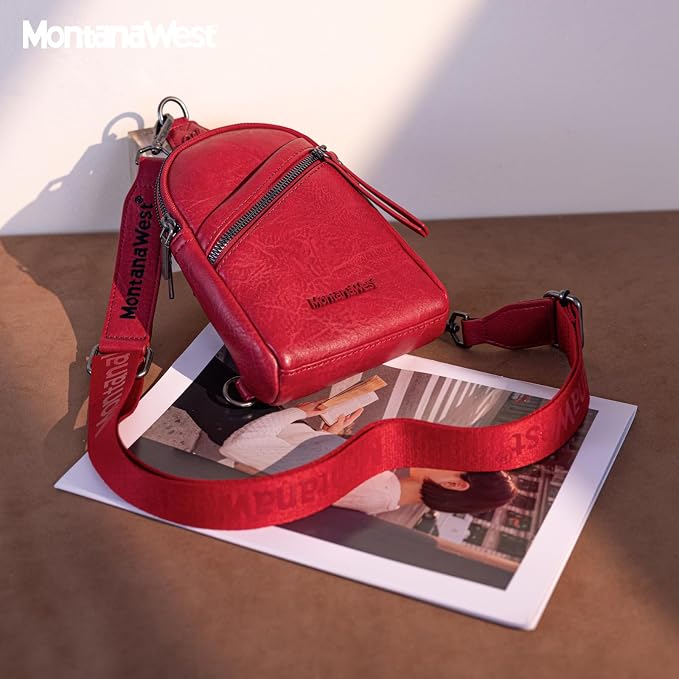 Montana West Crossbody Sling Bag with Cross Detail