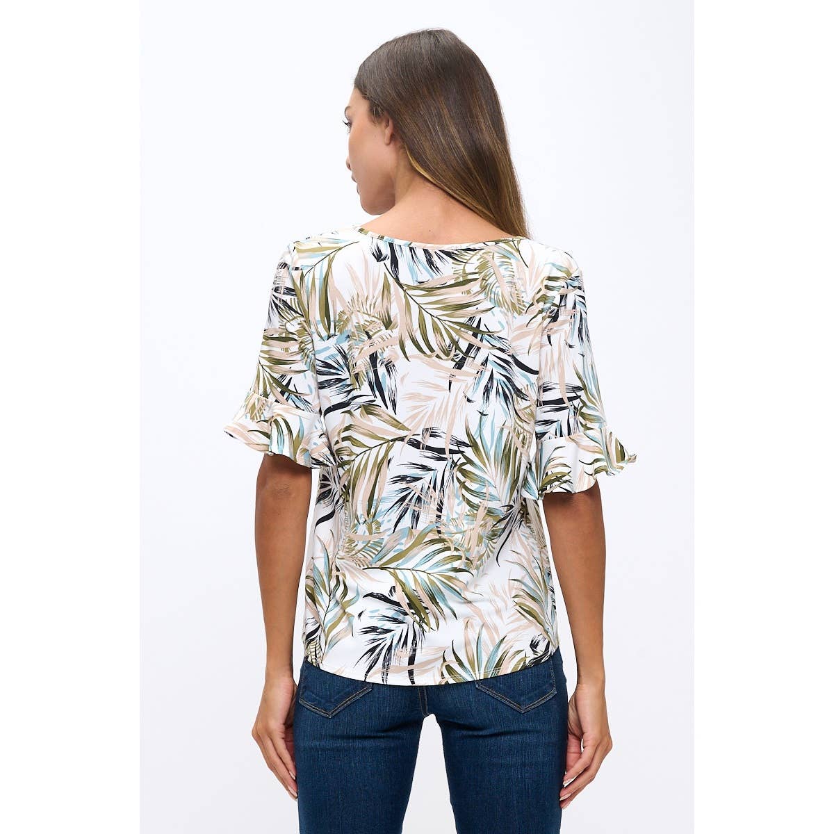Tie Front Tropical Top