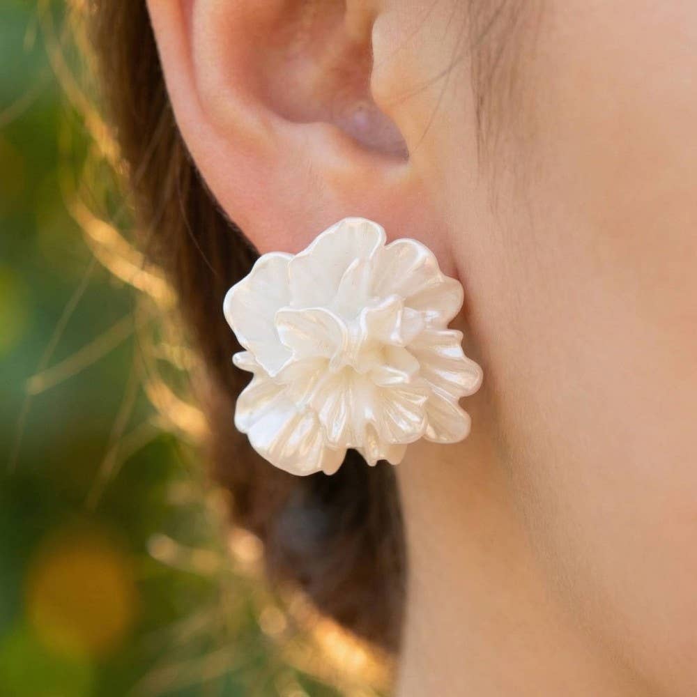 Cluster Flower Studs Acrylic Design