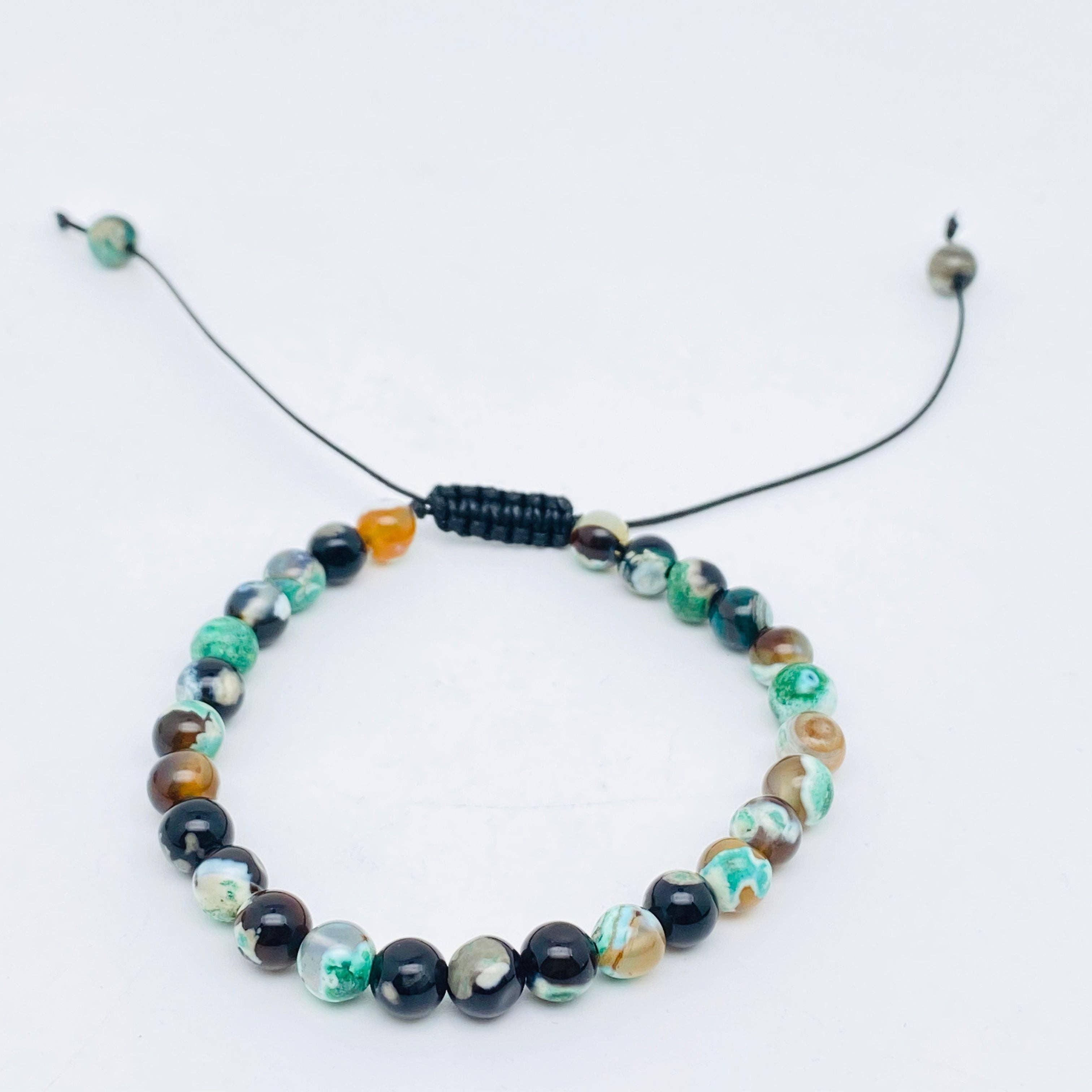 Natural Stone Hand Woven Stretch Bracelets