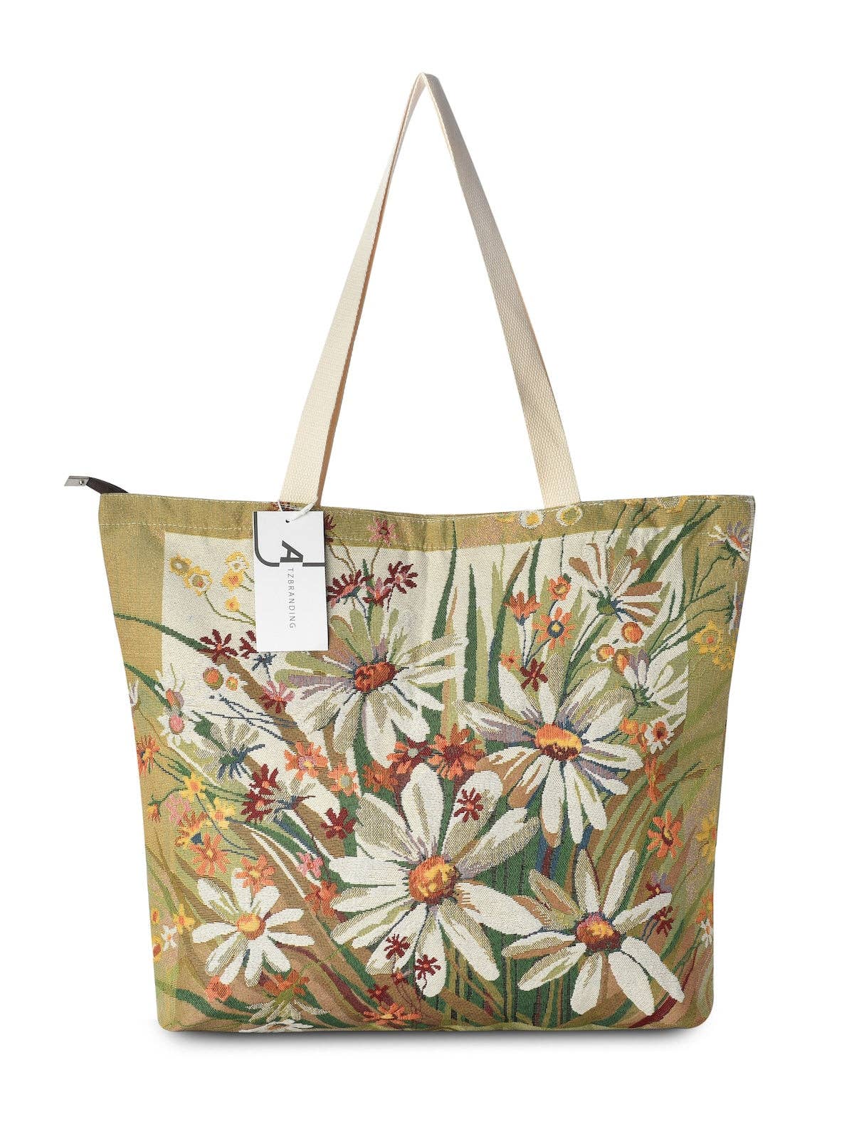 Daisy Tapestry Large Capacity Tote Bag