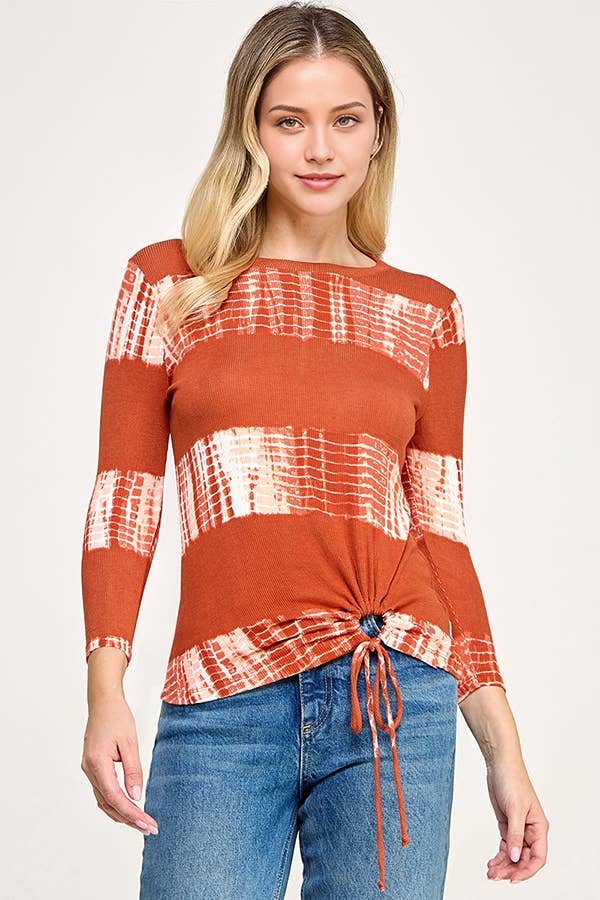 Soft Hand Feel 3/4 Sleeve Top