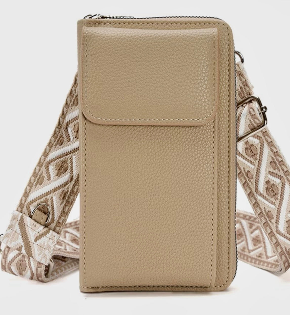 Cellphone Bag with Embroidered Strap