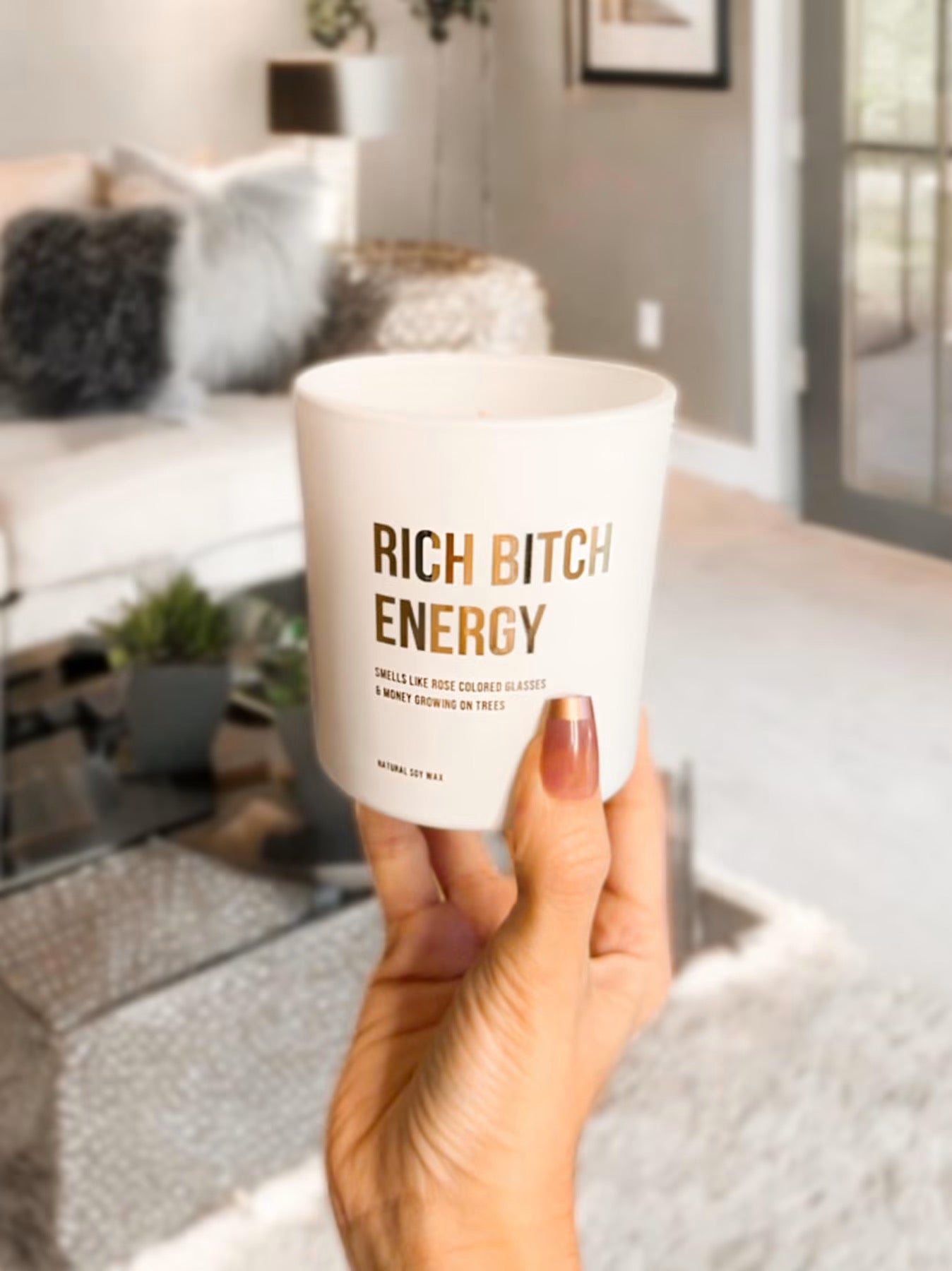 Rich B*tch Energy Roses Scented Candle
