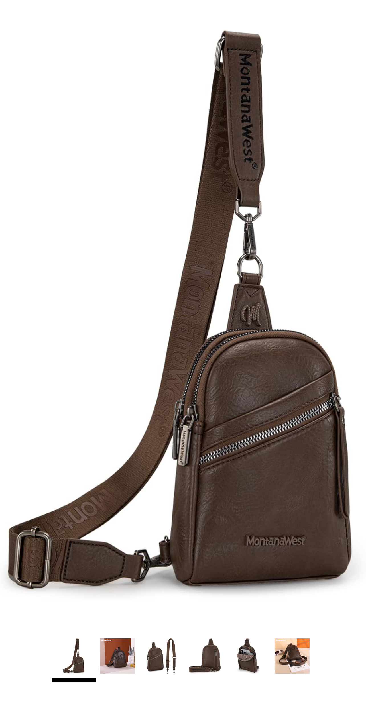 Montana West Crossbody Sling Bag with Cross Detail