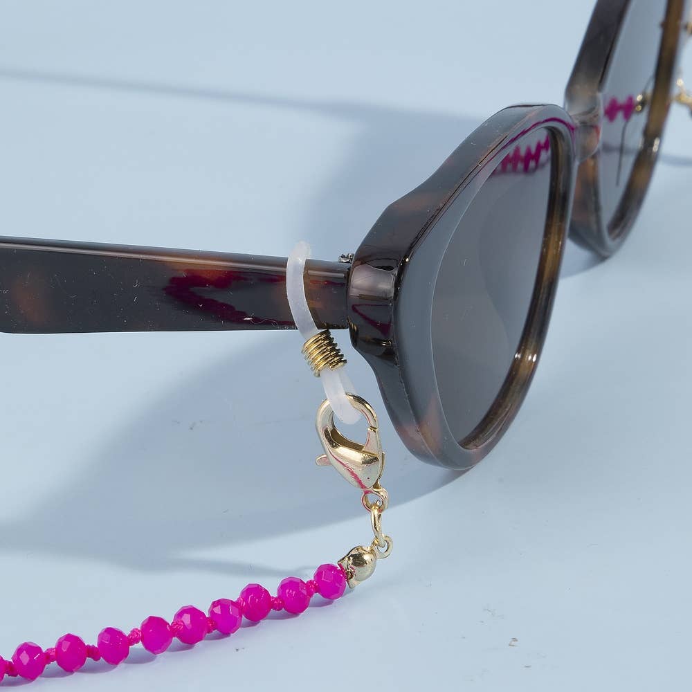 Faceted Crystal Bead Sunglass Chain Lanyard