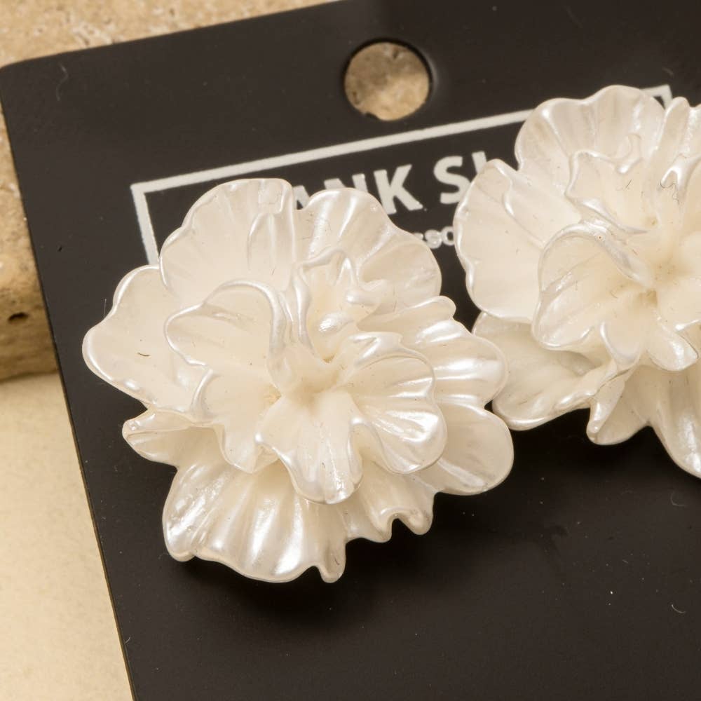 Cluster Flower Studs Acrylic Design