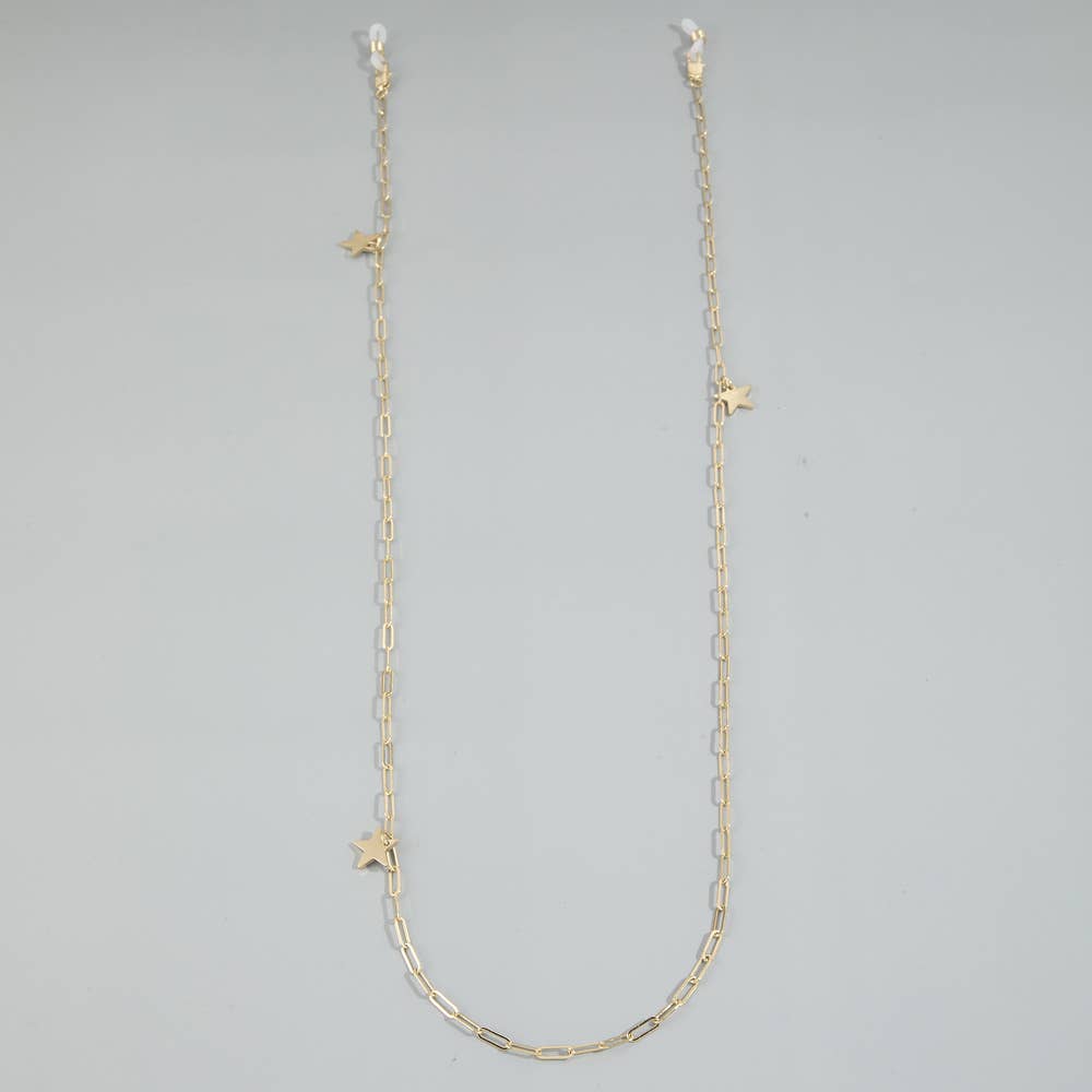 Star Charm Paperclip Chain Accessory