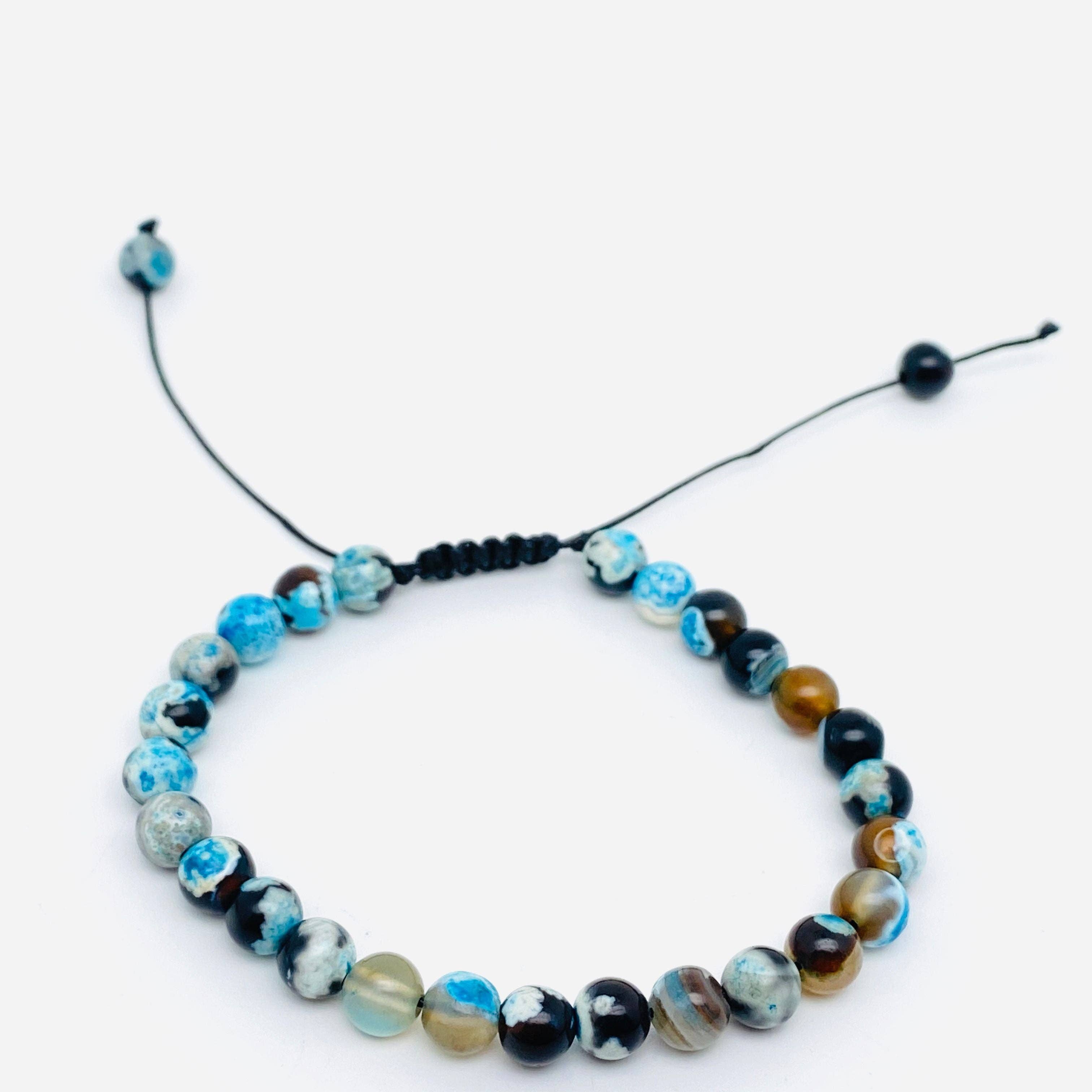 Natural Stone Hand Woven Stretch Bracelets