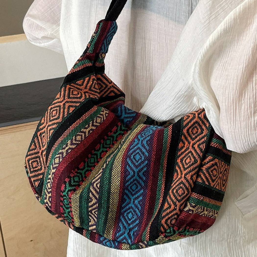 Boho Spacious Stylish Crossbody Hobo Bag