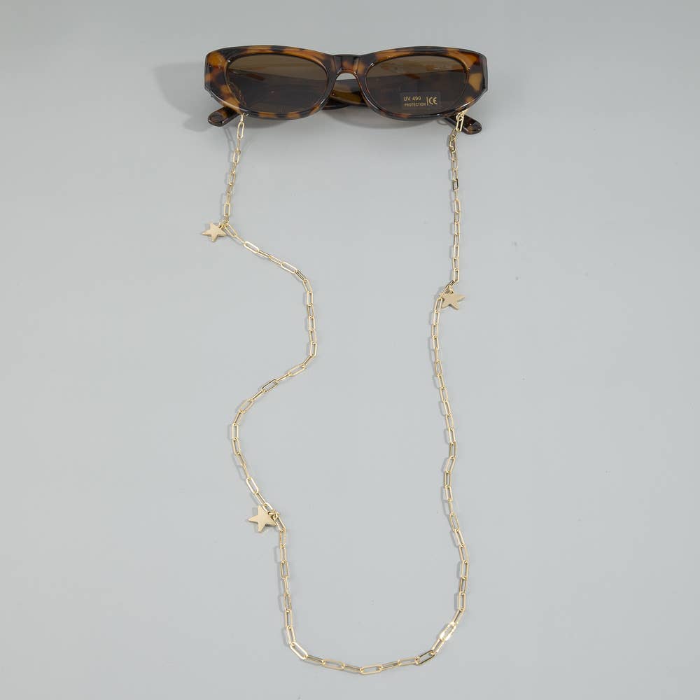 Star Charm Paperclip Chain Accessory