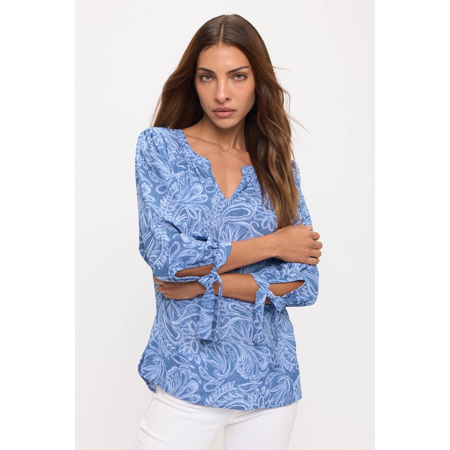 Tie Sleeve Pullover Top