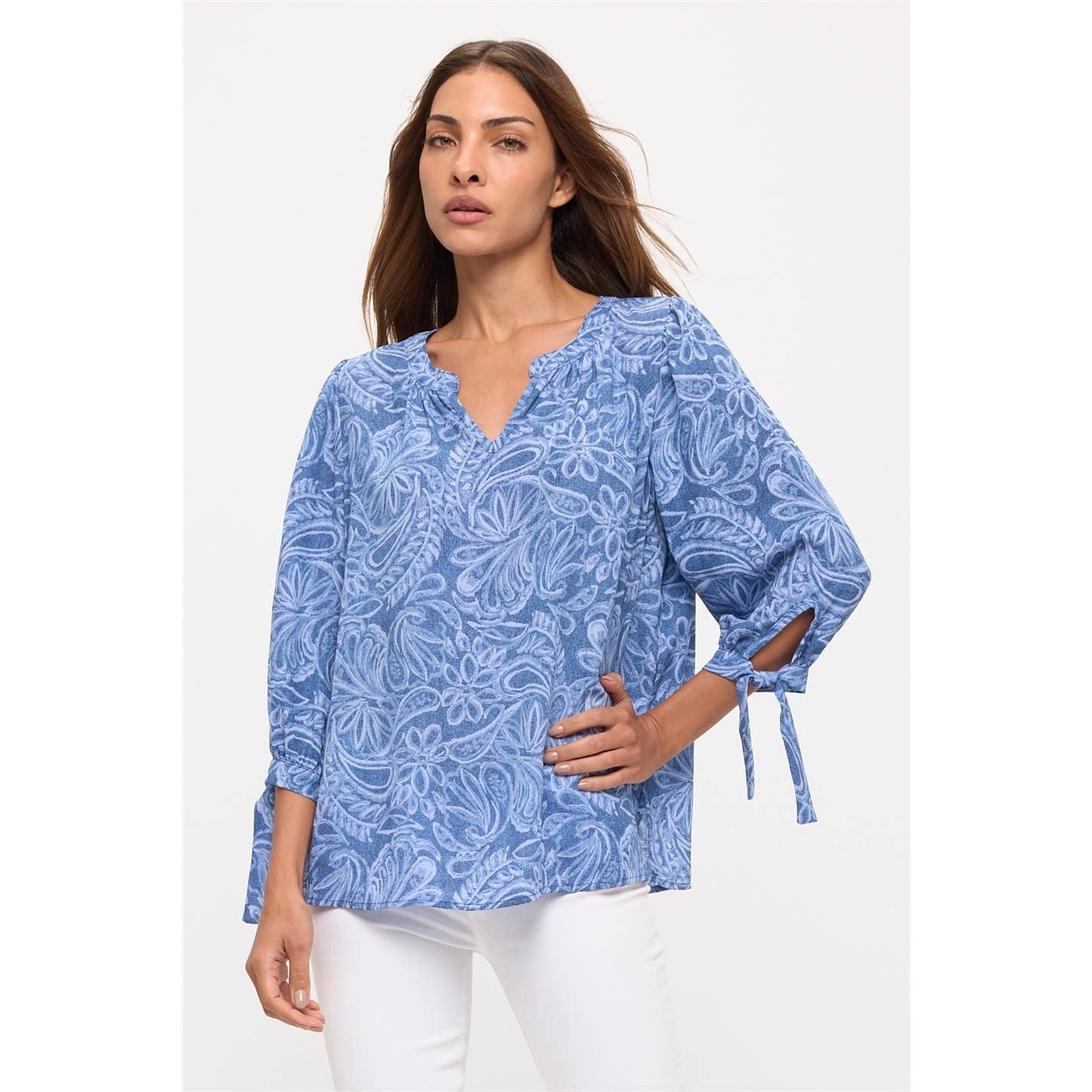 Tie Sleeve Pullover Top
