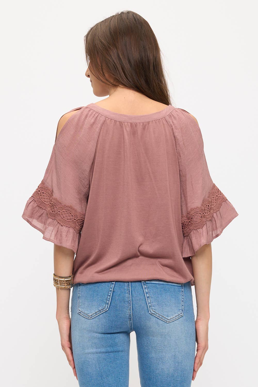 Bell Sleeve Flowy Top with Tassel Detail