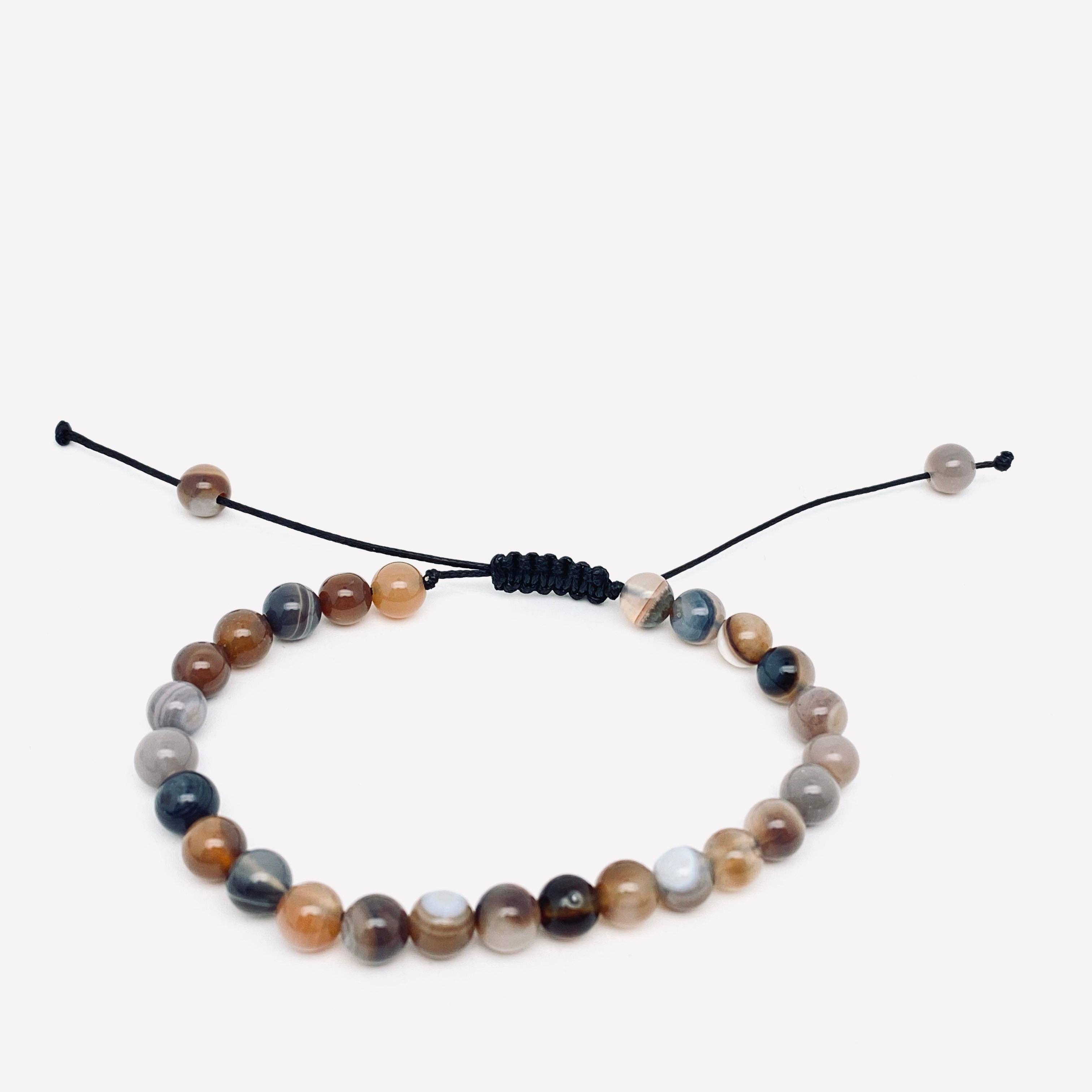 Natural Stone Hand Woven Stretch Bracelets